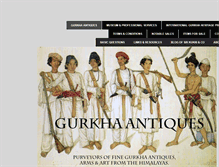 Tablet Screenshot of gurkha-antiques.com